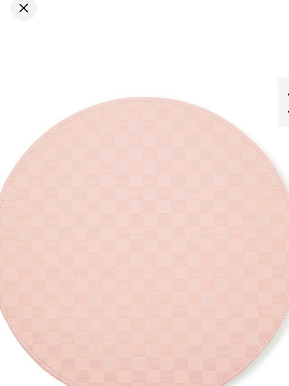 NWT! BUNDLE Mackenzie-Childs Rosy Check Faux Leather Placemat Set of 4